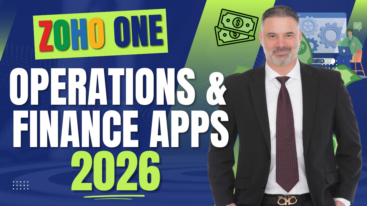 Zoho One operations and finance apps
