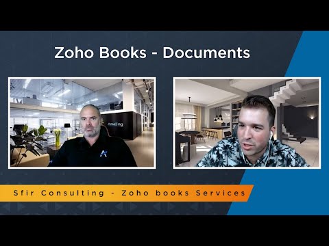 Zoho Books Documents tutorial on emailed receipts and Autoscan bill capture