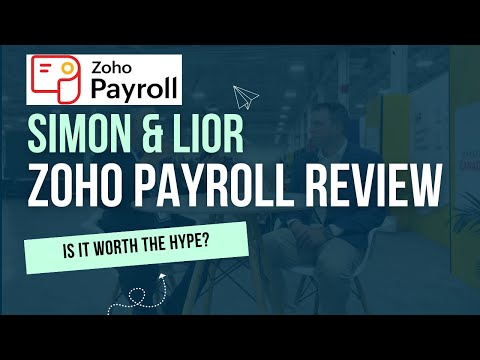 Zoho Payroll review video on setup, expense sync and tag reporting in Zoho Finance